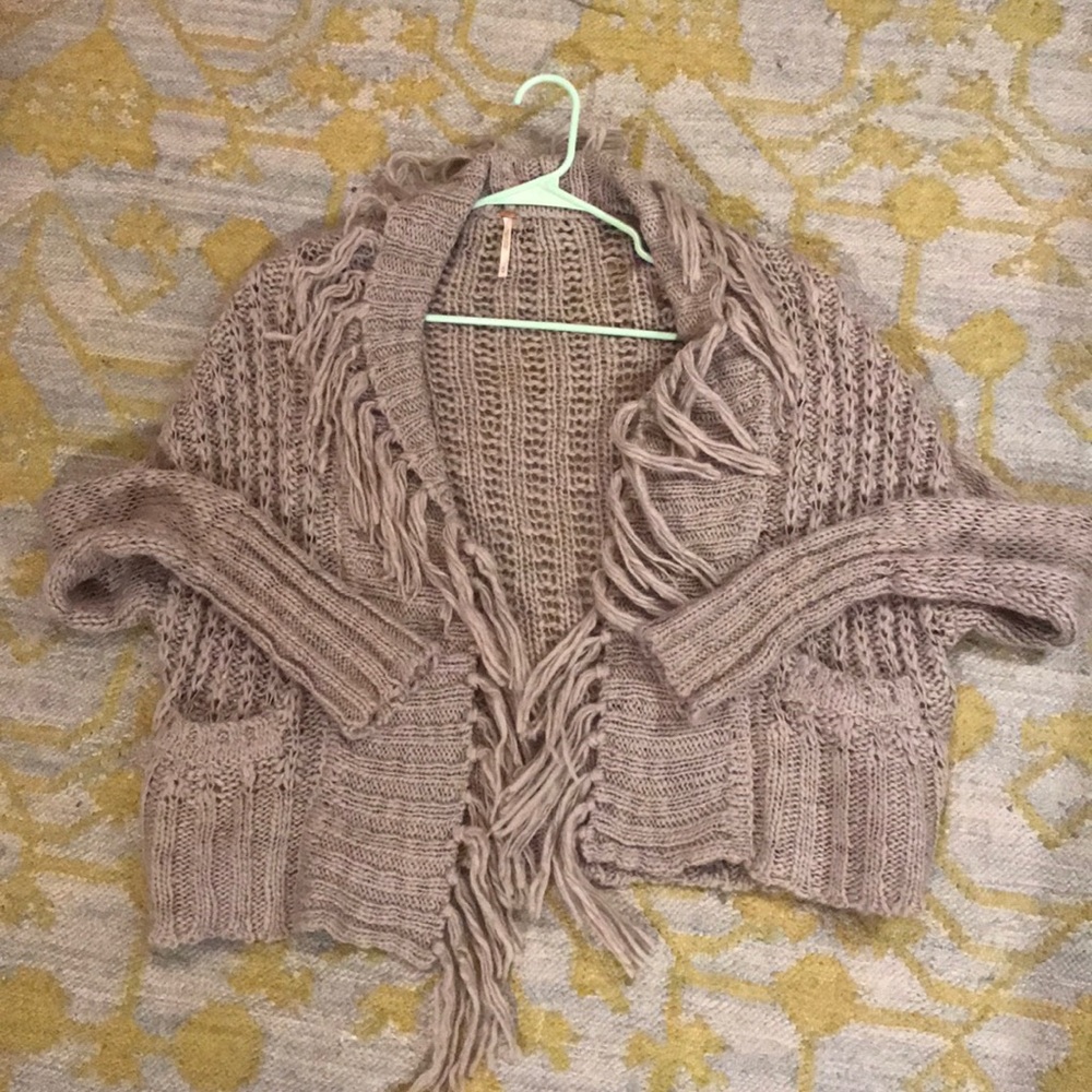 Grey free people sweater